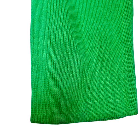 Hampshire Studio Green V-Neck Sweater XL 100% Cotton Monogram Embroidered "S" - Picture 5 of 11